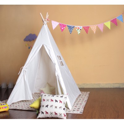 High Quality indian cotton children indoor outdoor play teepee tent