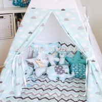 Indian green tent children 's cotton canvas tents for sale toy cottage