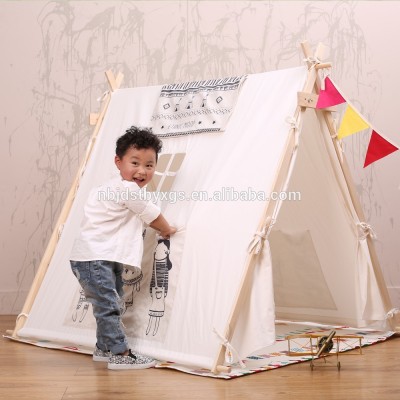 100% Handcraft cotton canvas Indian teepee kids tent Indian style