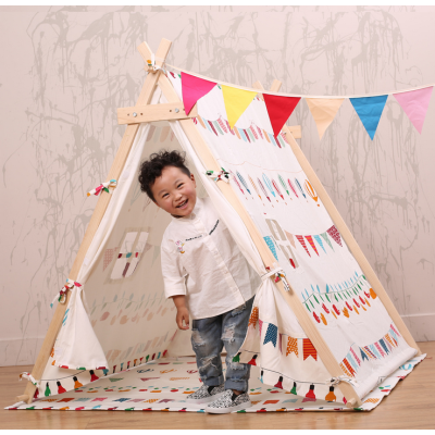 130*130*145cm colorful children outdoor beach teepee tent