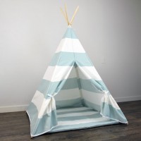 New Design White And Black Stripe Kids Play Tent Indian Teepee Children Playhouse Children Play Room Teepee for sale