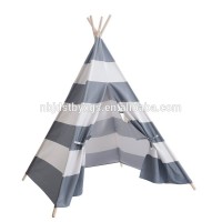 Children Cotton Canvas Tents Teepee for Camping New big gray bar