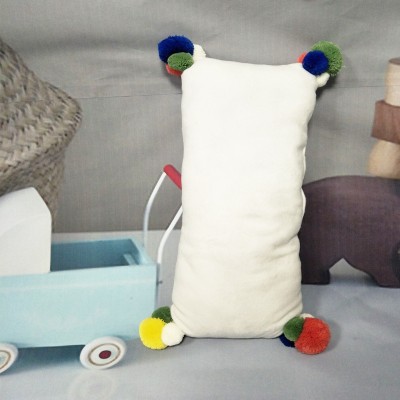 New children's cute cushion pillow with hair ball