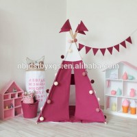 High quality custom cotton child tents with windowed interior oversized house