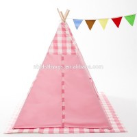 Professional manufacture children play canvas camping teepee tent Kids Cloth Teepee Indoor Tent Teepee