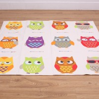 Nice design twelve big owls child tent mats for sale